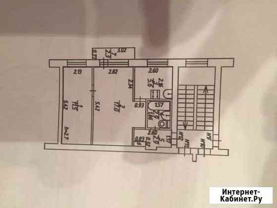 2-к квартира, 40.2 кв.м., 3/3 эт. Козельск