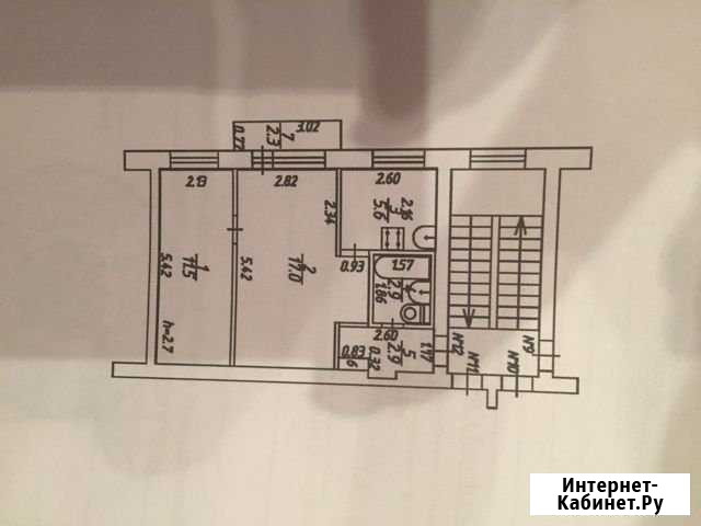 2-к квартира, 40.2 кв.м., 3/3 эт. Козельск - изображение 1