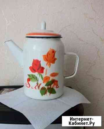 Кофейник 8 Марта. Эмаль. СССР Иваново