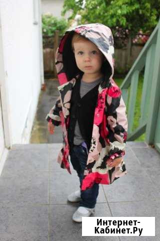 Полосатый плащ дождевик с капюшоном Carters, р 4T Краснодар - изображение 1