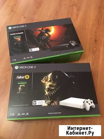 Xbox One X 1тб + Tomb Rider Новая, не активированн Волгодонск - изображение 1