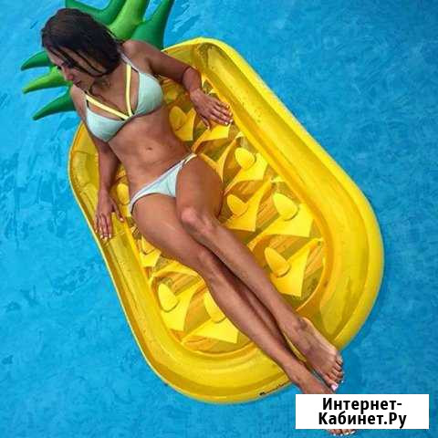 Надувной матрас Большой Ананас 188x80см Inflatable Дзержинск - изображение 1