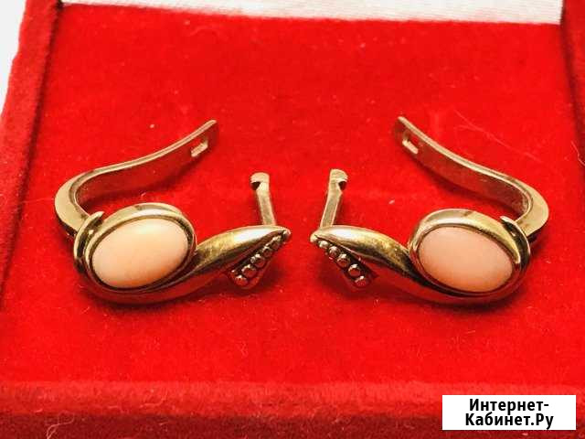 Золотые серьги 3.70/585 Казань - изображение 1