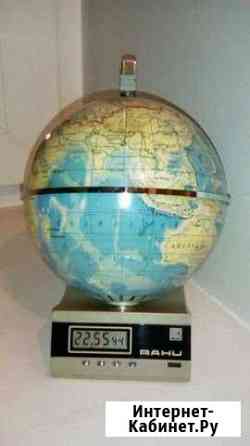 Сувенирные Часы - Глобус с радиоприёмником СССР Челябинск