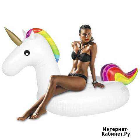 Надувной круг Единорог 175х120 см. Giant Unicorn Дзержинск - изображение 1
