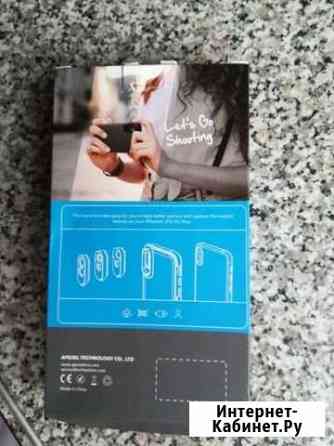 Объективы apexel для iPhone X, XS с кожаным чехлом Челябинск