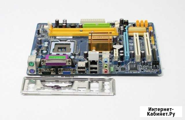 Материнская плата 775 Soket gigabyte GA-G31M-S2L б Омск - изображение 1