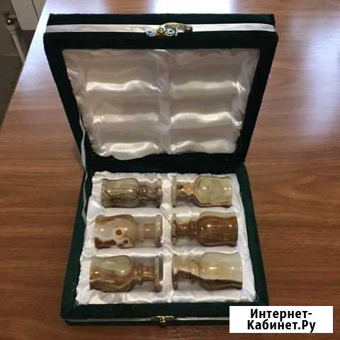 Набор рюмок из оникса (6 шт) Ашукино - изображение 1