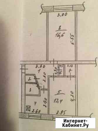 2-к квартира, 46.3 кв.м., 1/5 эт. Чусовой