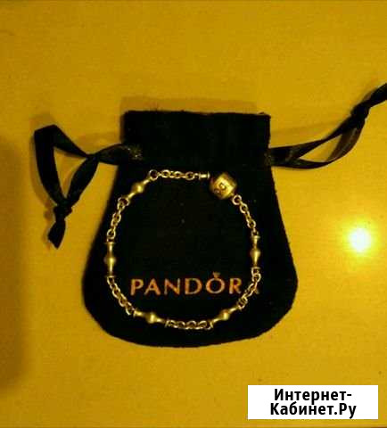 Браслет Pandora на пять клипс Оригинал 17см Ижевск - изображение 1