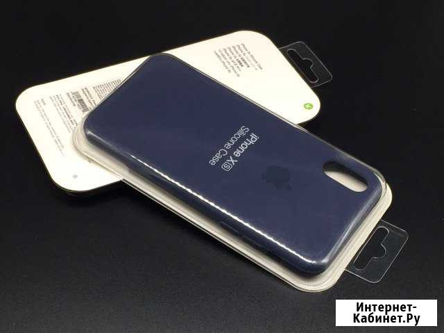 iPhone Xr Apple Silicone Case Midnight Blue Синий Нижний Новгород - изображение 1