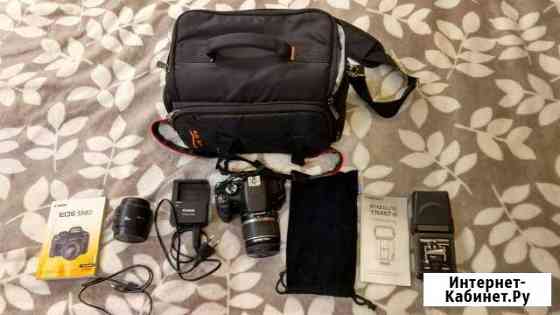 Canon eos 550d + объектив + вспышка + сумка Обнинск