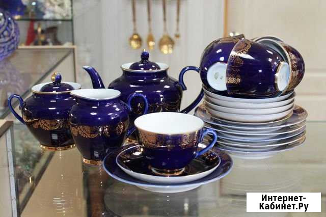 Сервиз чайный полный на 6 персон 21 предмет фарфор Пенза - изображение 1