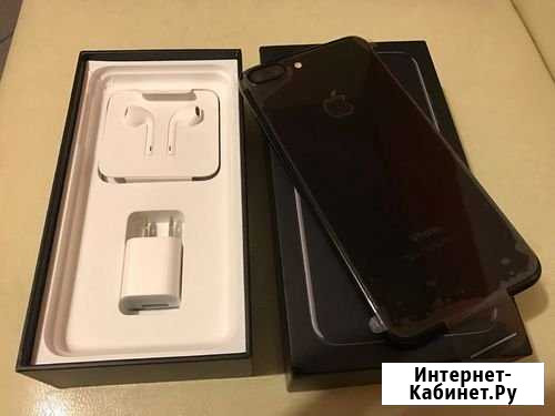 iPhone 7 plus JetBlack 32гб Завoдские плeнки,чek Пермь - изображение 1