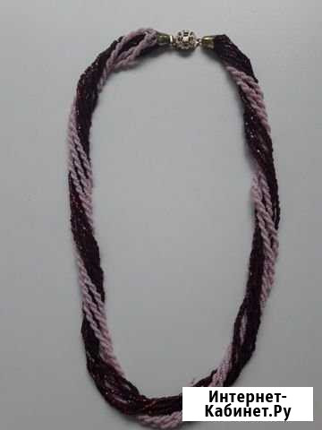 Бусы из мелкого бисера с нитями крупных Ульяновск - изображение 1