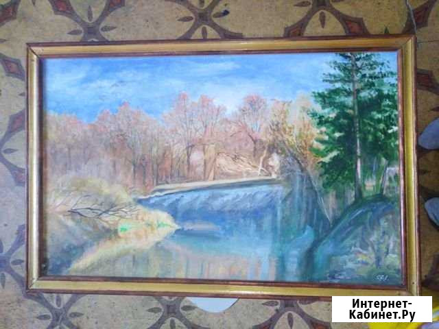 Картина написанная маслом Калуга - изображение 1