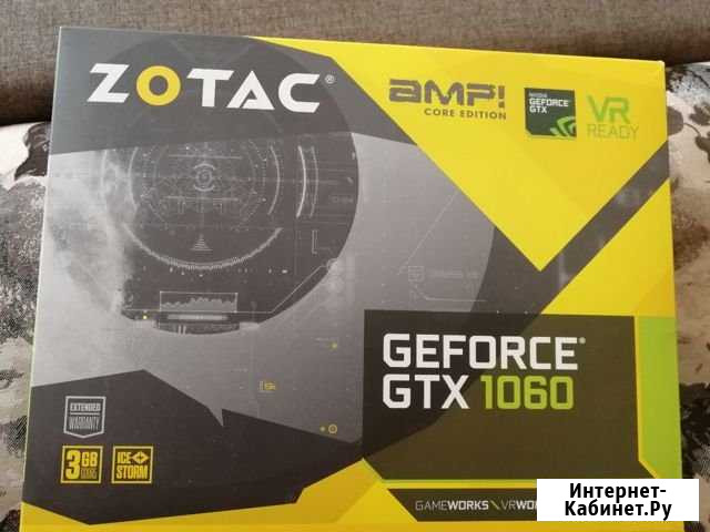 Nvidia geforce zotac 1060 3gb 192bit Оренбург - изображение 1