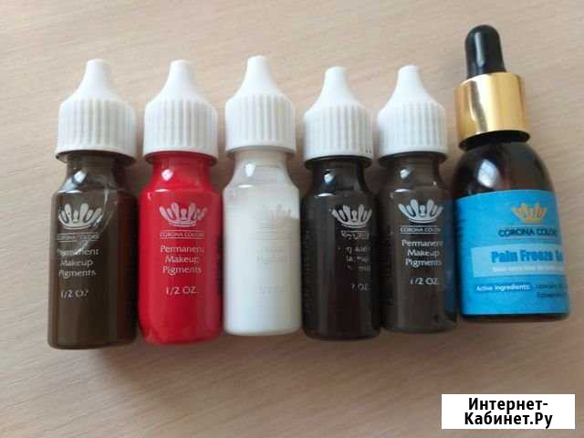 Пигменты для перманентного макияжа corona colors Волжский Волгоградской области - изображение 1