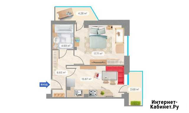 1-к квартира, 54.7 кв.м., 9/9 эт. Киров - изображение 1