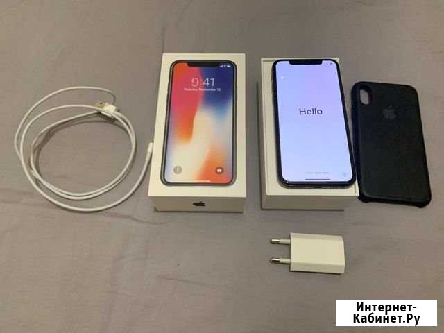 Apple iPhone X 256 gb серый космос Белгород - изображение 1