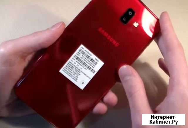 SAMSUNG Galaxy J6+ (32 Гб) красный Тюмень - изображение 1