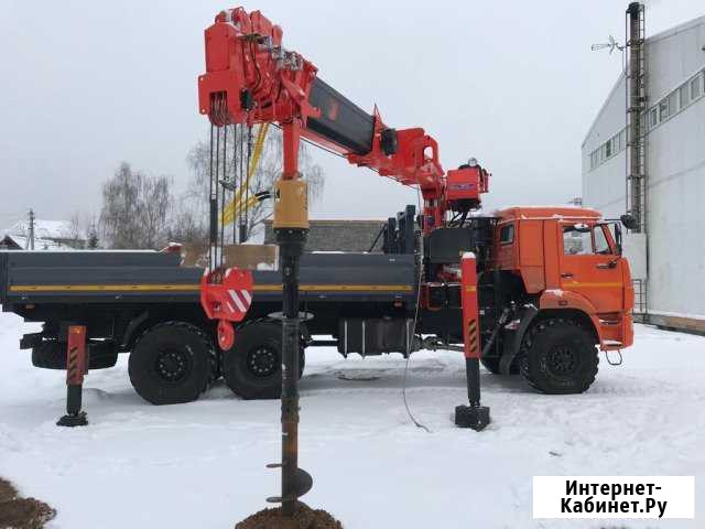Аренда кран-манипулятора Вездеход ямобур Автовышка Чехов - изображение 1