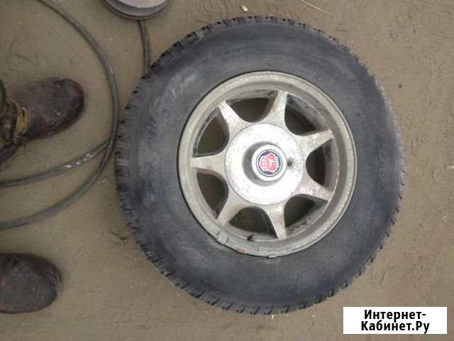 Колеса Нива, Волга литье R14 с резиной Брянск - изображение 1