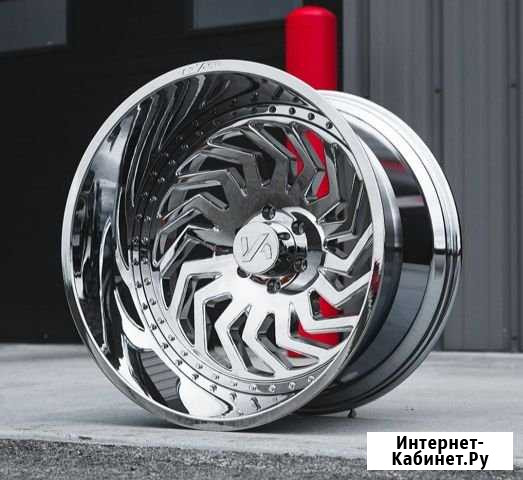 Американский хром Arkonoffroad 22x12 ET-51 Новосибирск - изображение 1