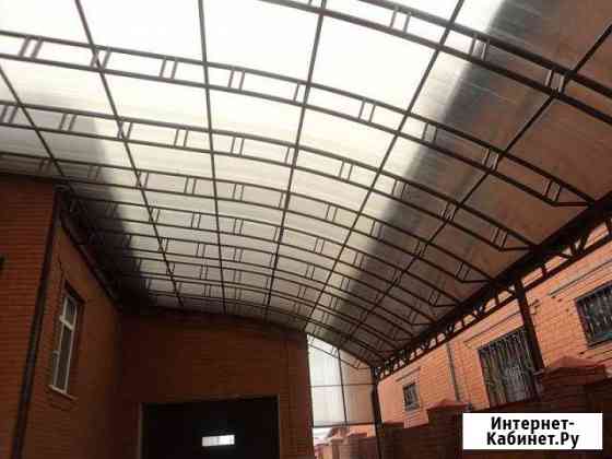 Навесы из сотового поликарбоната. Краснодар Краснодар