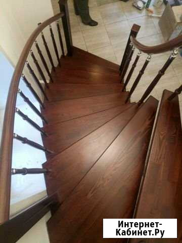 Изготовление лестниц, отделка деревом, покраска Липецк - изображение 1