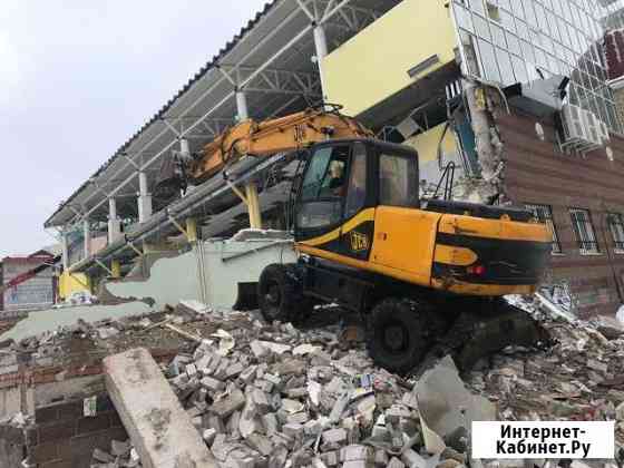 Аренда Услуги Экскаватор Колесный Ямобур JCB Уфа