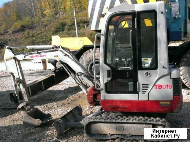 Аренда мини-экскаватора Takeuchi TB016 Сочи - изображение 1