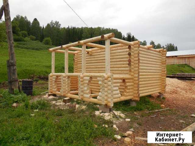 Продам сруб из оцилиндрованного бревна Горно-Алтайск - изображение 1