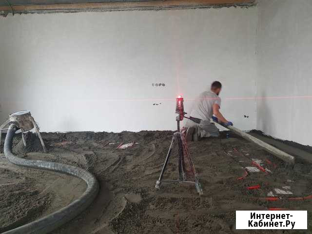 Стяжка пола механизированная (полусухая) Симферополь - изображение 1