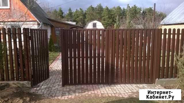 Забор из Профнастила Штакетника Сетка Рабица Домодедово - изображение 1