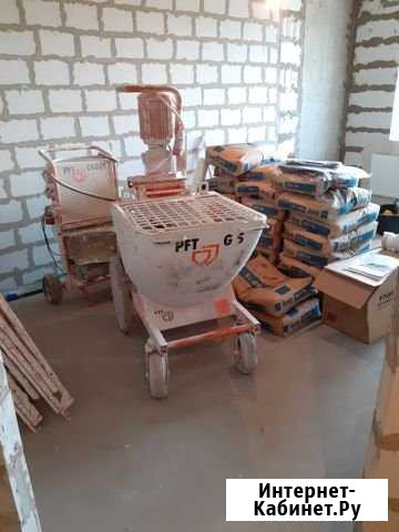 Механизированная штукатурка, полусухая стяжка пола Санкт-Петербург - изображение 1