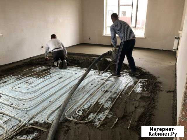 Стяжка пола.Механизированная стяжка.Полусухая стяж Краснодар - изображение 1