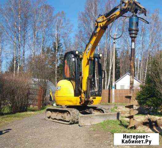 Миниэкскаватор JCB ямобур Рощино