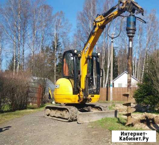 Миниэкскаватор JCB ямобур Рощино - изображение 1