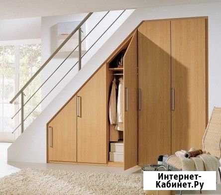 Шкафы под лестницей на заказ «Авант Мебель» Выселки - изображение 1