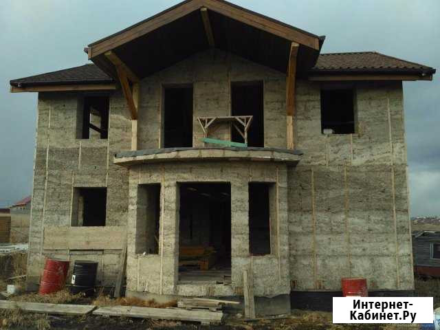 Монолитный древобетон.Баня 6*4 из арболита Курск - изображение 1