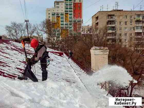 Чистка снега с крыш Барнаул