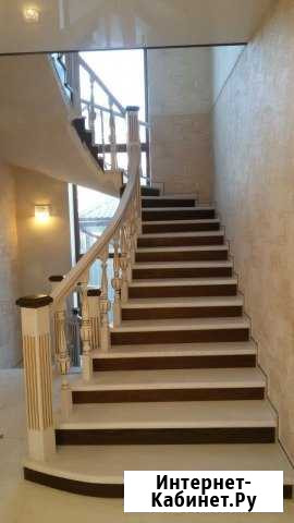 Отделка лестниц деревом Краснодар - изображение 1