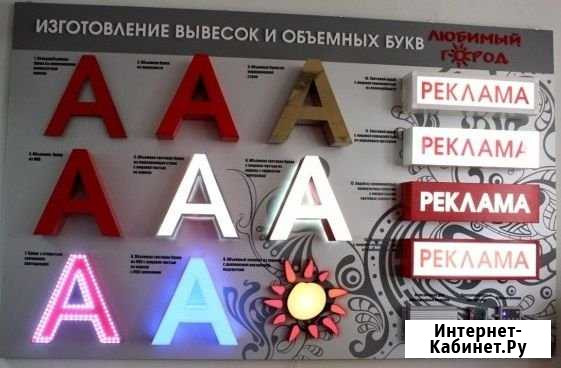 Вывеска, световые объемные буквы Тула - изображение 1