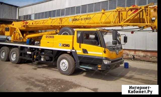 Услуги автокрана xcmg 25 тонн Собственник Омск - изображение 1
