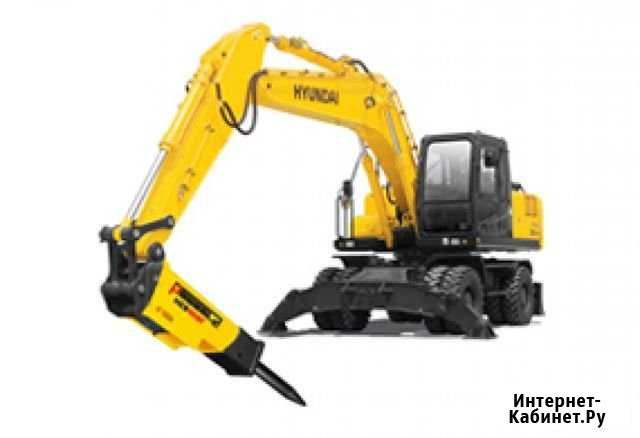 Аренда экскаватор Hundai R170W-7 с гидромолотом Тамбов - изображение 1