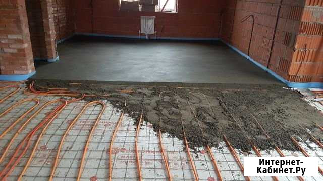 Стяжка пола,полусухая стяжка за день, наливной пол Нижнекамск - изображение 1