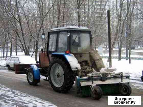 Чистка снега мтз 82 Старый Оскол