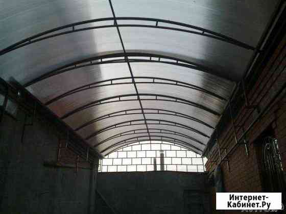 Навесы-козырьки из лексана и профнастила Владикавказ