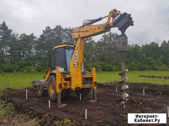 Ямобур, экскаватор погрузчик JCB 3cx, аренда Уфа